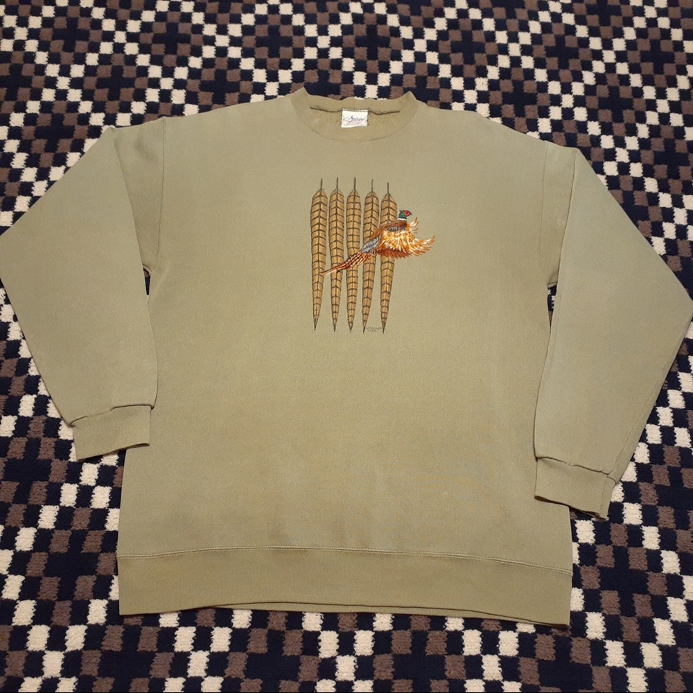 Woolrich Artisans Pheasant Bird Sweatshirt Large
